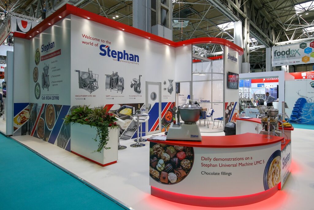 Stephan foodex stand for the food manufacturing equipment.